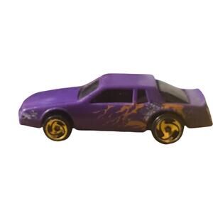 Mattel Hot Wheels 1988 Purple Skull Splat Graphic Tinted Racer Vintage Car Toy